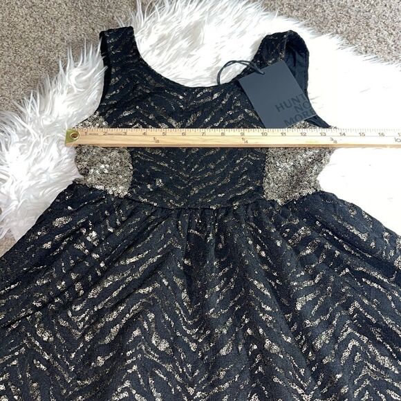 Revolve Hunt no more Dress Womens beaded Disco sequined fit and flare lace mini - Picture 8 of 12